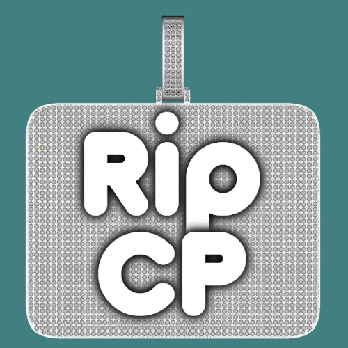 CUSTOM LETTER NECKLACE 3D BIG SQUARE