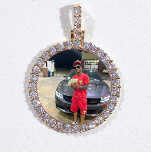 3D CIRCLE CUSTOM PICTURE PENDANT SMALL SIZE