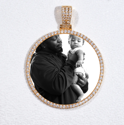 MEDIUM 3D CIRCLE CUSTOM PICTURE PENDANT
