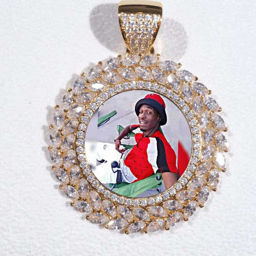 Large 3D Wheat Ear Custom Picture Pendant