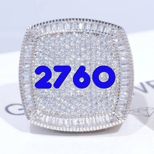 CUSTOM LETTER 3D ICED RING