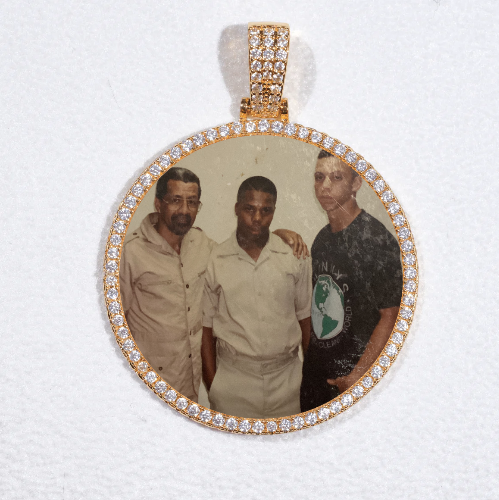 MEDIUM 3D CIRCLE CUSTOM PICTURE PENDANT