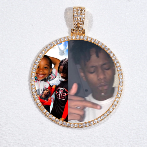 MEDIUM 3D CIRCLE CUSTOM PICTURE PENDANT