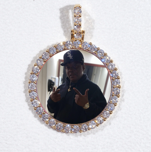 3D CIRCLE CUSTOM PICTURE PENDANT SMALL SIZE