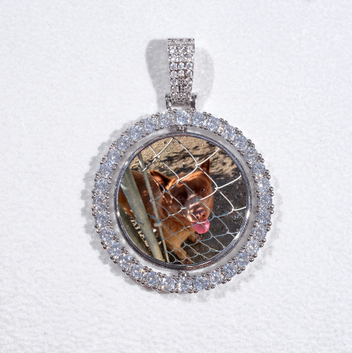 3D Spinning 2-Faced Custom Picture Pendant