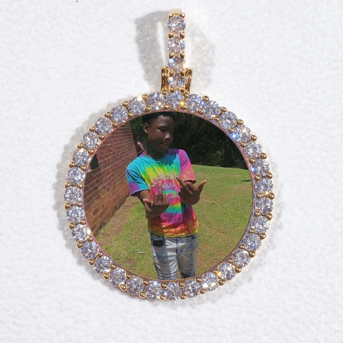 3D CIRCLE CUSTOM PICTURE PENDANT SMALL SIZE