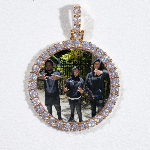 3D CIRCLE CUSTOM PICTURE PENDANT SMALL SIZE