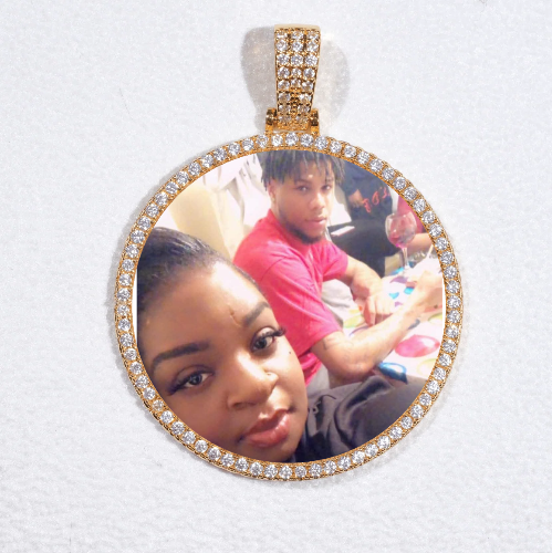 MEDIUM 3D CIRCLE CUSTOM PICTURE PENDANT