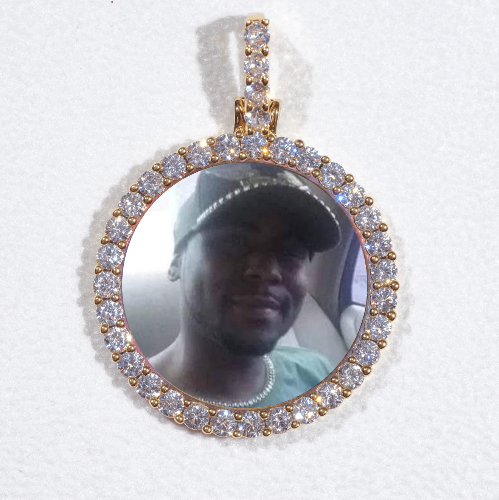 3D CIRCLE CUSTOM PICTURE PENDANT SMALL SIZE