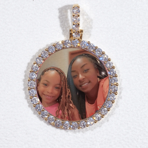 3D CIRCLE CUSTOM PICTURE PENDANT SMALL SIZE
