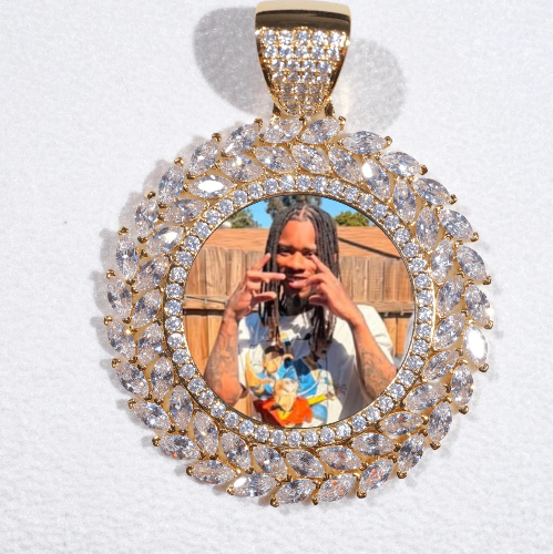 Large 3D Wheat Ear Custom Picture Pendant