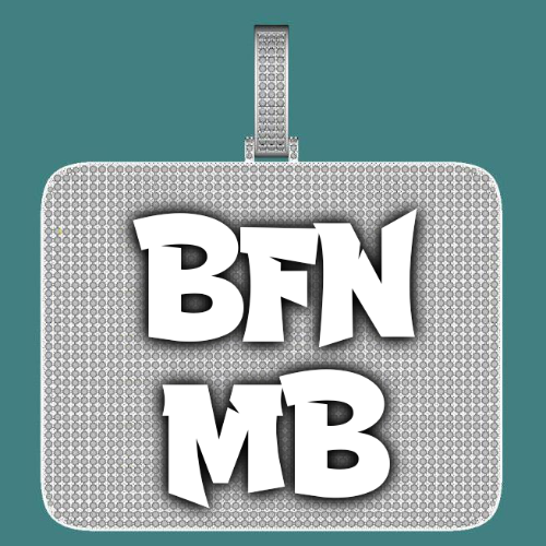 CUSTOM LETTER NECKLACE 3D BIG SQUARE