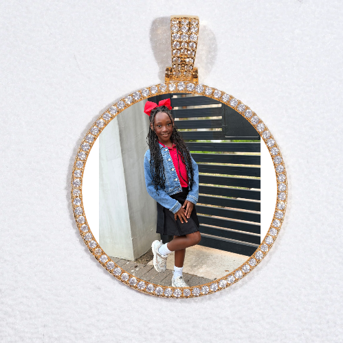 MEDIUM 3D CIRCLE CUSTOM PICTURE PENDANT