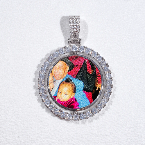 3D Spinning 2-Faced Custom Picture Pendant