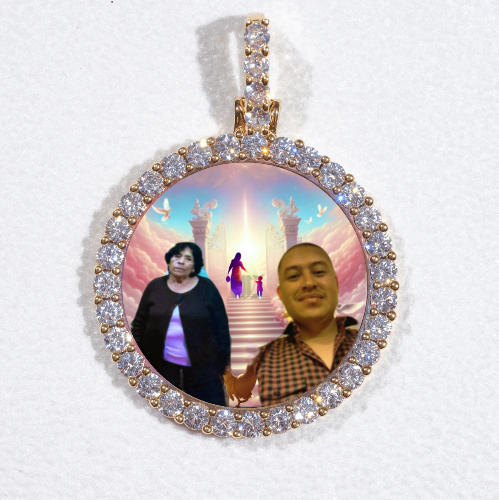 3D CIRCLE CUSTOM PICTURE PENDANT SMALL SIZE