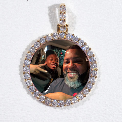 3D CIRCLE CUSTOM PICTURE PENDANT SMALL SIZE
