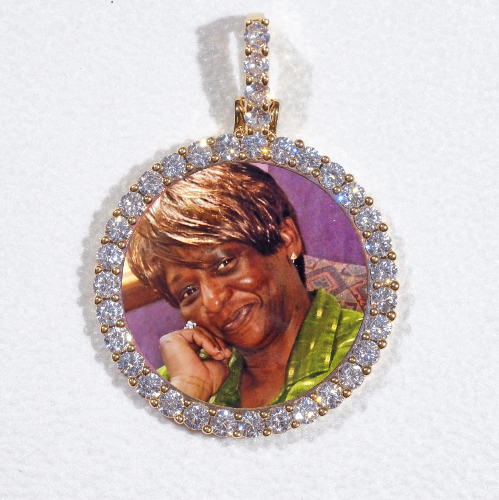 3D CIRCLE CUSTOM PICTURE PENDANT SMALL SIZE