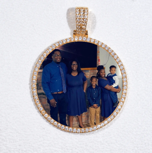 MEDIUM 3D CIRCLE CUSTOM PICTURE PENDANT