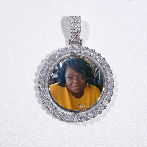 3D Spinning 2-Faced Custom Picture Pendant