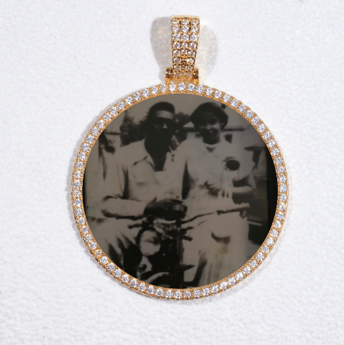 MEDIUM 3D CIRCLE CUSTOM PICTURE PENDANT