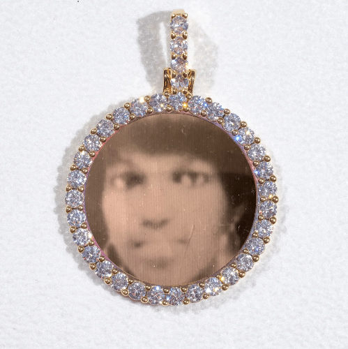 3D CIRCLE CUSTOM PICTURE PENDANT SMALL SIZE