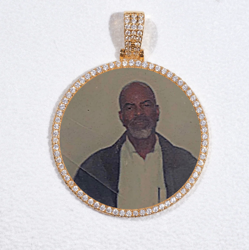 MEDIUM 3D CIRCLE CUSTOM PICTURE PENDANT