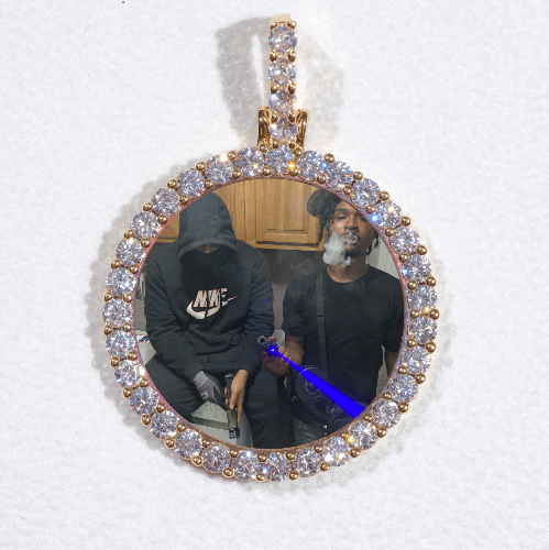 3D CIRCLE CUSTOM PICTURE PENDANT SMALL SIZE