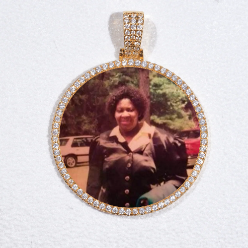 MEDIUM 3D CIRCLE CUSTOM PICTURE PENDANT