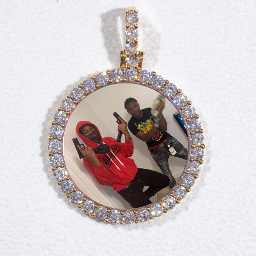 3D CIRCLE CUSTOM PICTURE PENDANT SMALL SIZE