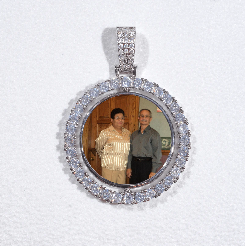3D Spinning 2-Faced Custom Picture Pendant