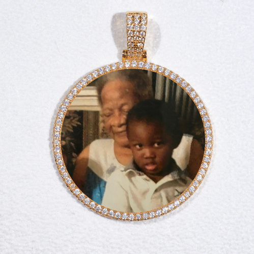MEDIUM 3D CIRCLE CUSTOM PICTURE PENDANT