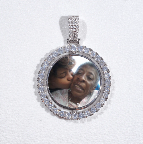 3D Spinning 2-Faced Custom Picture Pendant