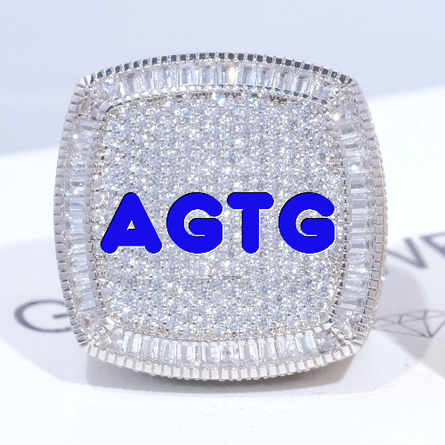 CUSTOM LETTER 3D ICED RING