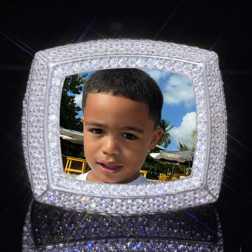 3D CUSTOM PICTURE ICED RING