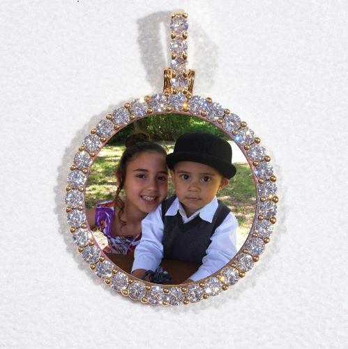 3D CIRCLE CUSTOM PICTURE PENDANT SMALL SIZE