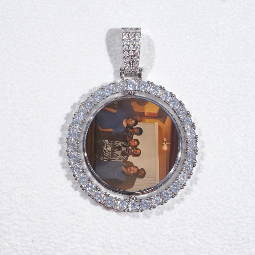 3D Spinning 2-Faced Custom Picture Pendant