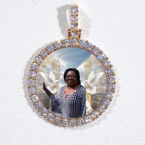 3D CIRCLE CUSTOM PICTURE PENDANT SMALL SIZE