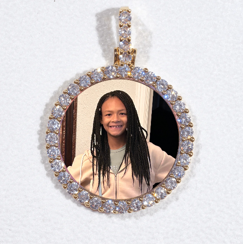 3D CIRCLE CUSTOM PICTURE PENDANT SMALL SIZE