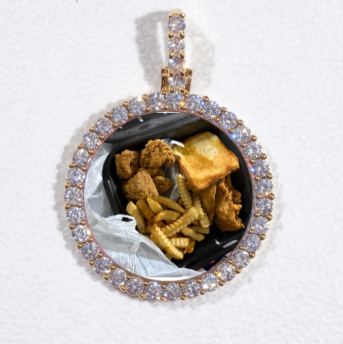 3D CIRCLE CUSTOM PICTURE PENDANT SMALL SIZE