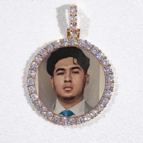 3D CIRCLE CUSTOM PICTURE PENDANT SMALL SIZE