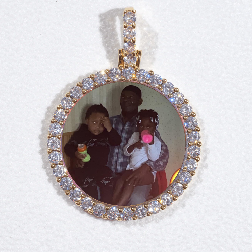 3D CIRCLE CUSTOM PICTURE PENDANT SMALL SIZE