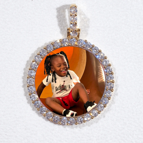 3D CIRCLE CUSTOM PICTURE PENDANT SMALL SIZE