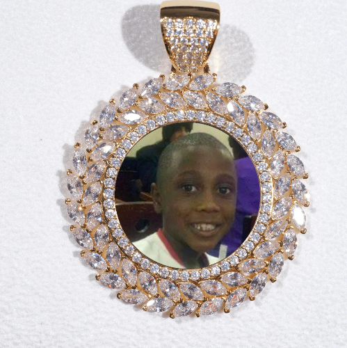 Large 3D Wheat Ear Custom Picture Pendant