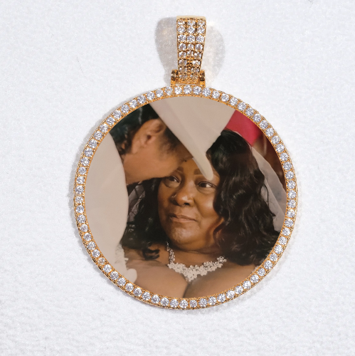 MEDIUM 3D CIRCLE CUSTOM PICTURE PENDANT