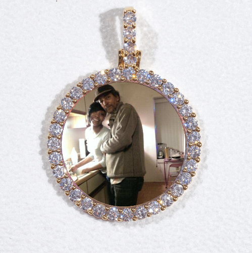 3D CIRCLE CUSTOM PICTURE PENDANT SMALL SIZE