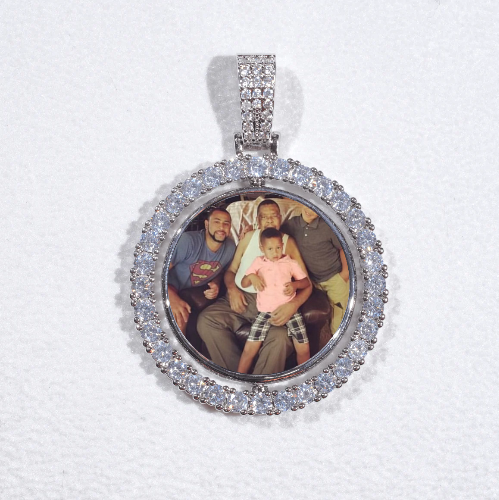 3D Spinning 2-Faced Custom Picture Pendant
