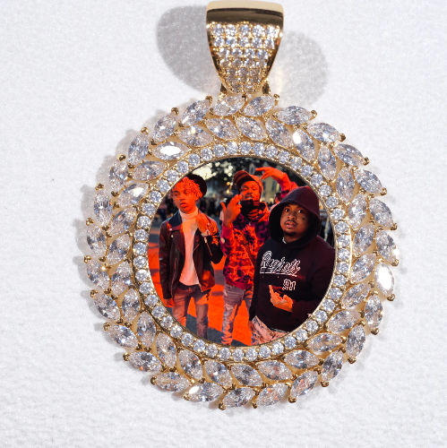 Large 3D Wheat Ear Custom Picture Pendant