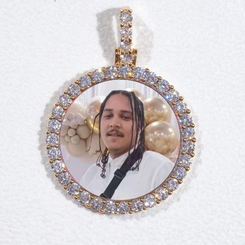 3D CIRCLE CUSTOM PICTURE PENDANT SMALL SIZE