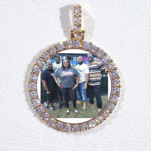3D CIRCLE CUSTOM PICTURE PENDANT SMALL SIZE