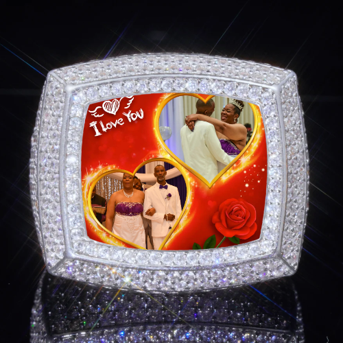 3D CUSTOM PICTURE ICED RING